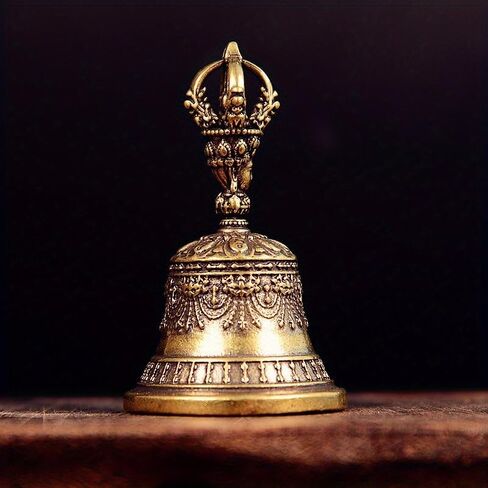 Brass Handicraft Die-Casting Drop Bell Key Car Button Wind Bell Tibetan Bronze Bell Creative Gift Home Decoration Accessories in Saudi Arabia