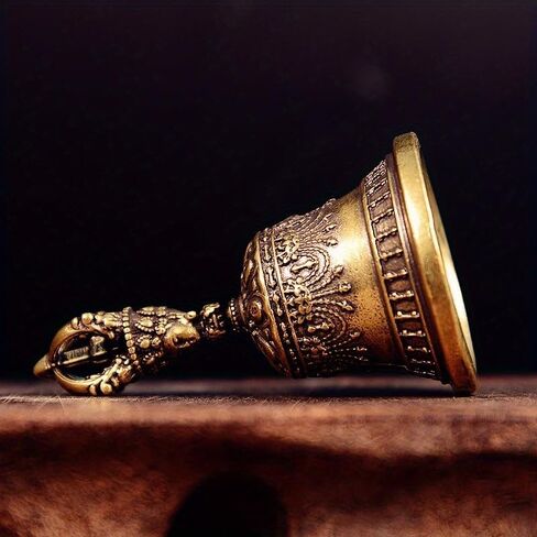 Brass Handicraft Die-Casting Drop Bell Key Car Button Wind Bell Tibetan Bronze Bell Creative Gift Home Decoration Accessories in Saudi Arabia