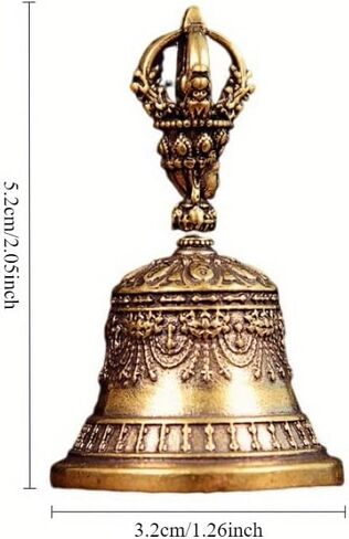 Brass Handicraft Die-Casting Drop Bell Key Car Button Wind Bell Tibetan Bronze Bell Creative Gift Home Decoration Accessories in Saudi Arabia
