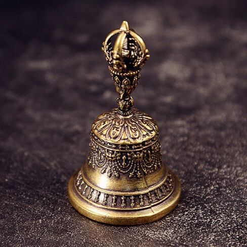 Brass Handicraft Die-Casting Drop Bell Key Car Button Wind Bell Tibetan Bronze Bell Creative Gift Home Decoration Accessories in Saudi Arabia