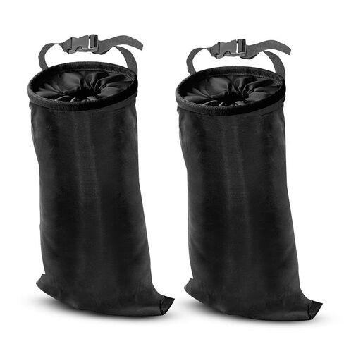 EcoNour 2 Pack Car Trash Bag | Washable Back Seat Hanging Bag with Elastic Opening & Easy Mount | Garbage Can with Waterproof Oxford Material | Accessories for Camping, Traveling & Outdoor in Saudi Arabia