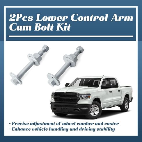 6508481AA Lower Control Arm Cam Bolts Kit Replacement for Dodge Ram 1500 2006-2023 for Ram 2500 2006-2013 for Ram 3500 2006-2012, Replace 82420 K100390 6508468AA 6509764AA 6512535AA in Saudi Arabia