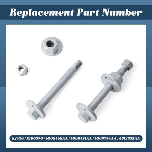 6508481AA Lower Control Arm Cam Bolts Kit Replacement for Dodge Ram 1500 2006-2023 for Ram 2500 2006-2013 for Ram 3500 2006-2012, Replace 82420 K100390 6508468AA 6509764AA 6512535AA in Saudi Arabia