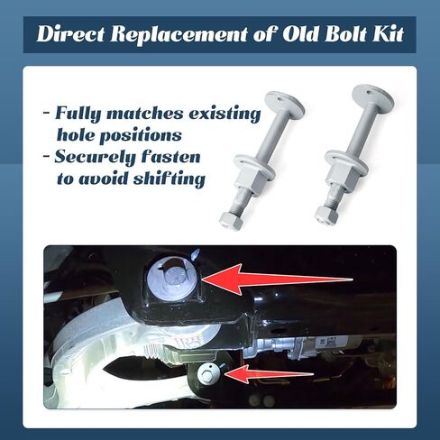 6508481AA Lower Control Arm Cam Bolts Kit Replacement for Dodge Ram 1500 2006-2023 for Ram 2500 2006-2013 for Ram 3500 2006-2012, Replace 82420 K100390 6508468AA 6509764AA 6512535AA in Saudi Arabia