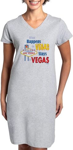 CafePress Vegas Women's Nightshirt, Soft Long Pajama Shirt, Cotton PJs/Pyjamas in Saudi Arabia