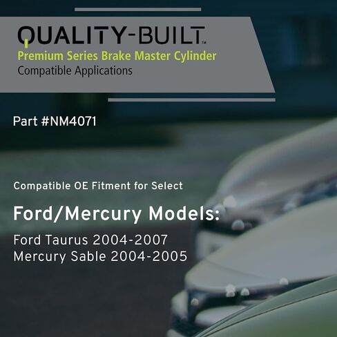 أسطوانة الفرامل الرئيسية الممتازة ذات الجودة العالية مع الخزان NM4071 - متوافقة مع 2004-2007 Ford/Mercury (Sable,Taurus) in Kuwait