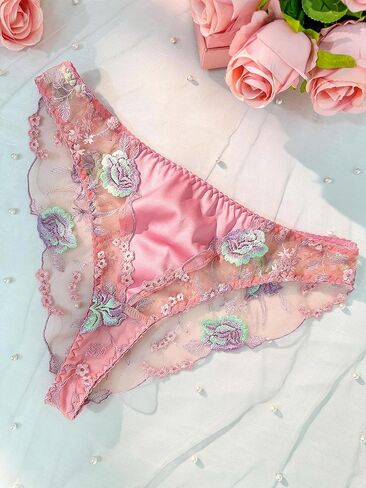 Pink Floral Thong in Saudi Arabia