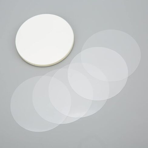 Keenso Badge Film, PVC Material Transparent Protective Sheets for DIY Pin Buttons and Fridge Magnets, 100Pcs Set with Customizable Protection (75MM) in Saudi Arabia