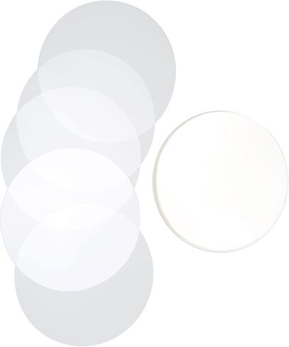 Keenso Badge Film, PVC Material Transparent Protective Sheets for DIY Pin Buttons and Fridge Magnets, 100Pcs Set with Customizable Protection (75MM) in Saudi Arabia