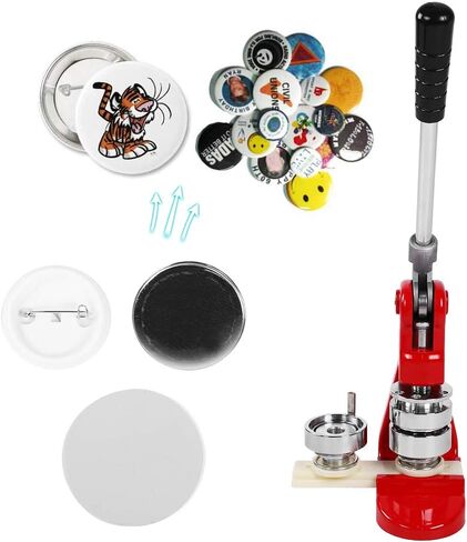 500 قطعة من أجزاء شارة الأزرار DIY مقاس 44 مم من Jeanoko، تتضمن غطاء حديدي وطبقة شفافة وغطاء سفلي بلاستيكي مع دبوس، مخصصة للملابس وديكور المنزل in Kuwait