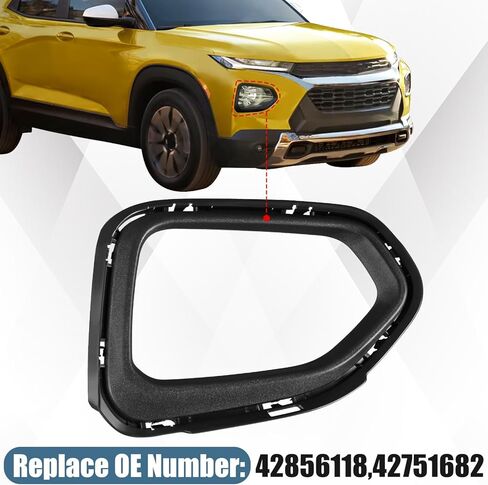 COOL STAR Front Right Passenger Side Headlight Molding Compatible with Chevy Trailblazer 2021-2023 Replaces 42856118 42751682 GM1047140 Fog Light Trim in Saudi Arabia