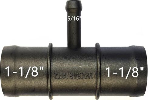 WX3481872, 1-1/8" x 1-1/8" x 5/16", Radiator Coolant Hose 3-Way Connector,Heater T-Joint Diverter,Water Pipe Splitter Repair Kit for Chevrolet,GMC,Ford,Jeep,Ram,Dodge,Chrysler,MINI,Hyundai,Kia, 28mm in Saudi Arabia