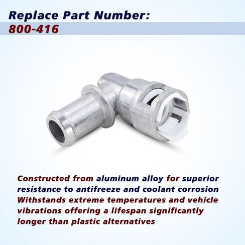 HVAC Heater Hose Connector 5/8" x 5/8" Fits 2002-2005 Blazer,2002-2006 Trailblazer,2007-2010 Dodge Ram 2500/3500/4500/5500,2011-2020 Dodge Grand Caravan,2002-2006 GMC Envoy Replace#800-416 in Saudi Arabia