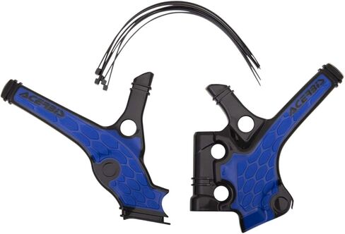 Acerbis X-Grip Frame Guards Black/Blue Compatible with Yamaha YZ85 2018-2021 - 2736391004 in Saudi Arabia