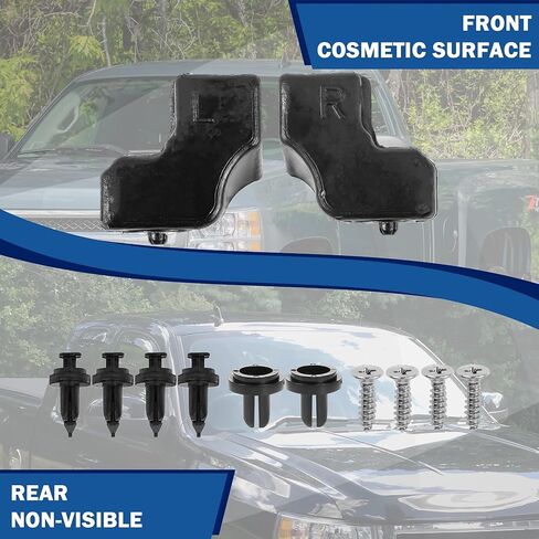 مصد البطانة المطاطي العلوي للباب الخلفي LH & RH متوافق مع 2017-2022 Ford F-250 F-350 F-450 F-550 Super Duty HC3Z-99439A00-A HC3Z-99439A00-B in Kuwait