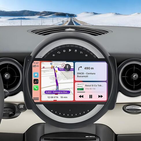ستيريو سيارة لـ BMW Mini Cooper R56 2007-2014 ، 9 بوصة HD شاشة اللمس 2G+32G Android 13 Double DIN CAR AUDIO SEVIIVER W/Wireless Carplay و Android Auto GPS NAVI Bluetooth wifi in Saudi Arabia
