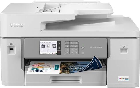 طابعة Brother INKvestment 6560 اللاسلكية النافثة للحبر الملونة الكل في واحد بقدرات 11 بوصة × 17 بوصة وشاشة لمس ملونة 2.7 بوصة | تتضمن تجربة اشتراك التحديث (1) (MFC-J6560DW) in Kuwait