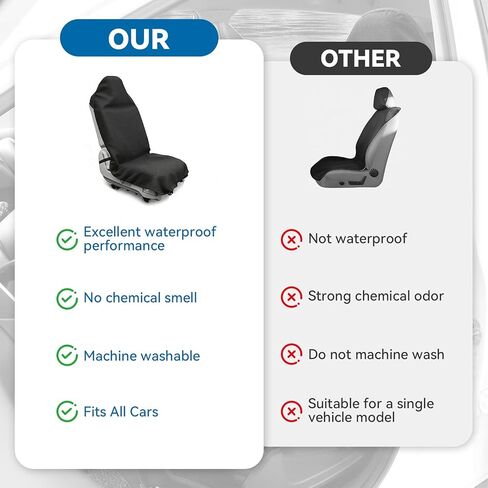 Washable Non-Slip Seat Protectors, Waterproof Car SUV Truck Towel Seat Cover, Universal Car Protective Front Seats Covers for Gym Workout, Running, Swimming, Beach and Hiking in Saudi Arabia