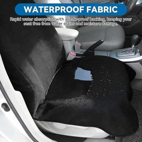 Washable Non-Slip Seat Protectors, Waterproof Car SUV Truck Towel Seat Cover, Universal Car Protective Front Seats Covers for Gym Workout, Running, Swimming, Beach and Hiking in Saudi Arabia