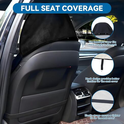 Washable Non-Slip Seat Protectors, Waterproof Car SUV Truck Towel Seat Cover, Universal Car Protective Front Seats Covers for Gym Workout, Running, Swimming, Beach and Hiking in Saudi Arabia