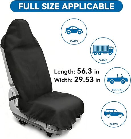 Washable Non-Slip Seat Protectors, Waterproof Car SUV Truck Towel Seat Cover, Universal Car Protective Front Seats Covers for Gym Workout, Running, Swimming, Beach and Hiking in Saudi Arabia