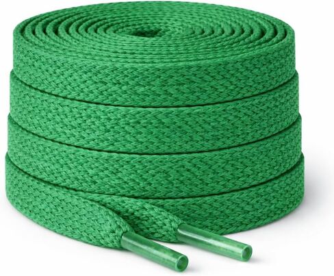 أربطة أحذية رياضية مسطحة RED POP (زوجين) من القطن بعرض 5/16 بوصة، العديد من الألوان والأطوال - لجميع أنواع الأحذية والأحذية الرياضية in Kuwait