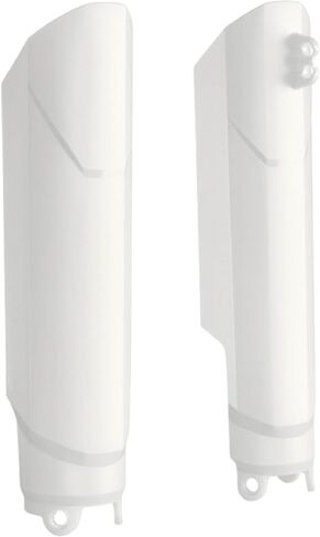 Polisport Fork Guards for Yamaha YZ250F/YZ450F 16-21, YZ125/250 15-21, YZ250FX/YZ450FX 16-21 | Durable Polypropylene, OEM Fit, White, Enduro Fork Protection in Saudi Arabia