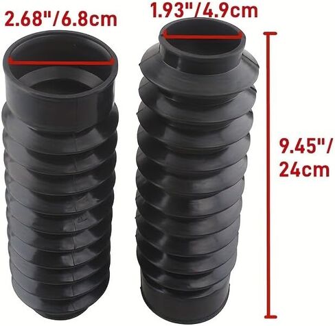 49mm Front Fork Rubber Gaiters Boots Shock Absorber Dust Cover for Harley Dyna in Saudi Arabia