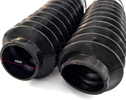 49mm Front Fork Rubber Gaiters Boots Shock Absorber Dust Cover for Harley Dyna in Saudi Arabia
