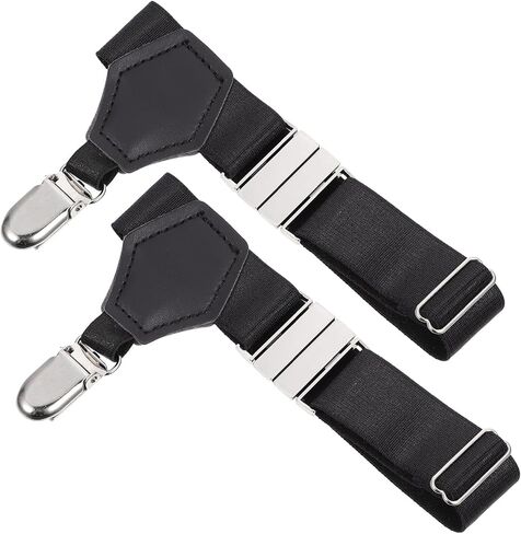 Ciieeo Adjustable Black Elastic Leg, Charming Nylon Suspender Strap for Women, Practical Dress Accessory and Thigh-high Stockings in Kuwait