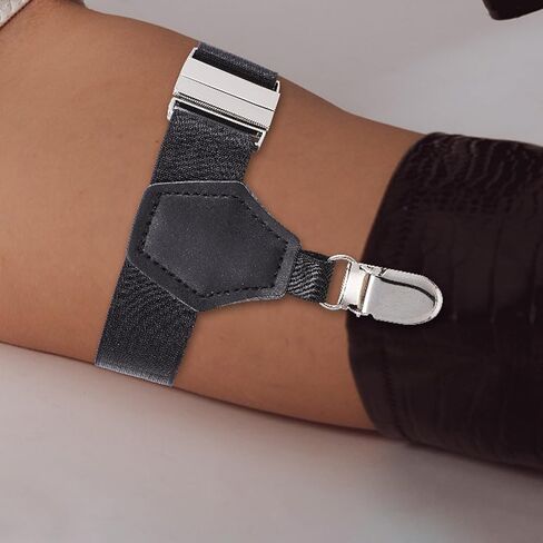 Ciieeo Adjustable Black Elastic Leg, Charming Nylon Suspender Strap for Women, Practical Dress Accessory and Thigh-high Stockings in Kuwait