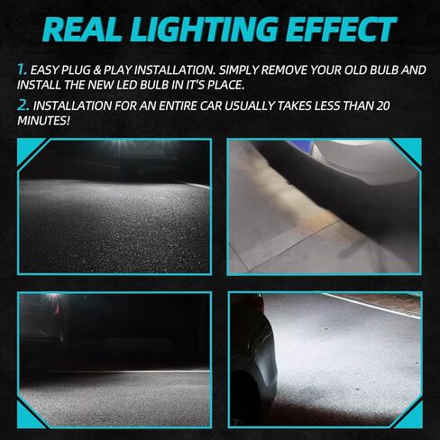 2PCS Silverado LED عكس الضوء يناسب 2014-2026 Chevy Silverado 1500 2500 3500 HD، 6500K White Super Bright Backup Lights البديلة، 2835 45-SMD شرائح خالية من الأخطاء in Saudi Arabia