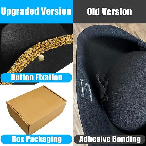 Pirate Colonial Tricorn Hat - Sturdy Box Packaging - Revolutionary War George Washington Founding Father Costume in Saudi Arabia