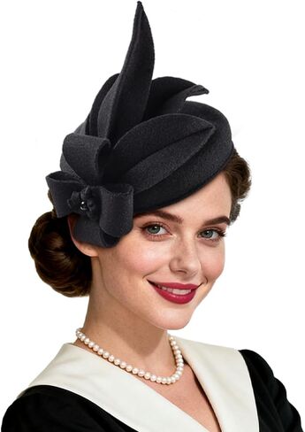 Wool Berets for Women,Stylish French Beret Hats for Girls Lady Painters Hat,Solid Color Fascinators Hats in Saudi Arabia