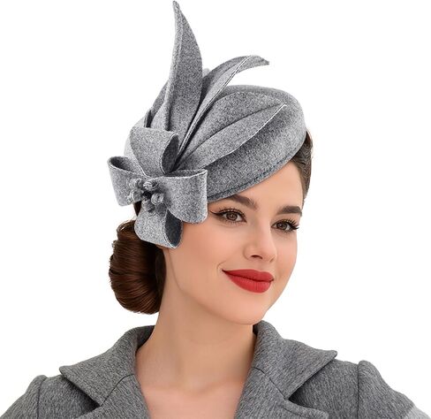Wool Berets for Women,Stylish French Beret Hats for Girls Lady Painters Hat,Solid Color Fascinators Hats in Saudi Arabia