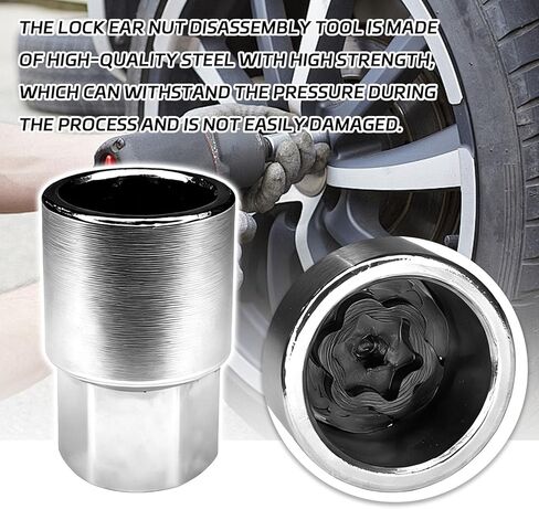 Wheel Lock Key Lug Nut Key, Professional Anti-Theft Locking Lug Nut Removal Tool Key for Toyota Lexus Camry Corolla Wheel Locks Lug Nuts Installation & Removal, D-Wheel Nut Removal Socket in Saudi Arabia