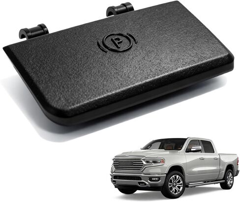 Dodge Ram Parking Brake Release Handle Compatible with Ram 1500/2500/ 3500/4500/ 5500 Truck Models 2013-2018, Replace OE 74401/ 1NL97DX9AC Anti Slip Texture Black in Kuwait