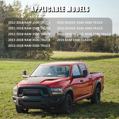 Dodge Ram Parking Brake Release Handle Compatible with Ram 1500/2500/ 3500/4500/ 5500 Truck Models 2013-2018, Replace OE 74401/ 1NL97DX9AC Anti Slip Texture Black in Kuwait