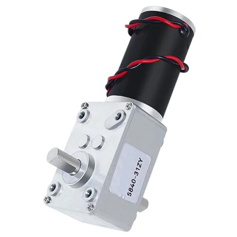 محرك تروس دودي 5840-31ZY DC، عمود إخراج قصير مزدوج مع قفل ذاتي، تروس معدنية كاملة، تحكم في السرعة العكسية 12 فولت 24 فولت، عزم دوران 100 كجم.سم (27 دورة في الدقيقة 24 فولت دعامة ثابتة) in Saudi Arabia