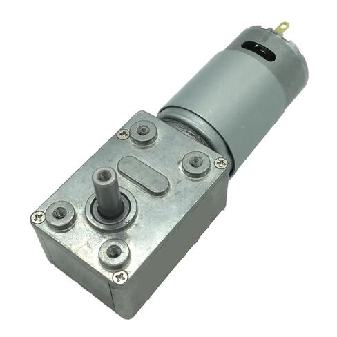 محرك التروس الدودي من Bringsmart JGY-395 DC، علبة تروس مخفض ذاتية القفل 6-12 فولت، عزم دوران 2.3-40 كجم، مغناطيس دائم (12 فولت 2.5 دورة في الدقيقة) in Kuwait