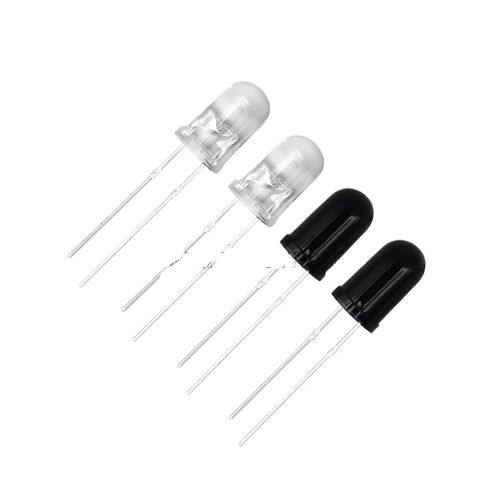 10 قطعة 3 مللي متر 5 مللي متر 850nm LED باعث الأشعة تحت الحمراء وصمام استقبال الأشعة تحت الحمراء (10 قطعة جهاز استقبال 5 مللي متر) in Saudi Arabia