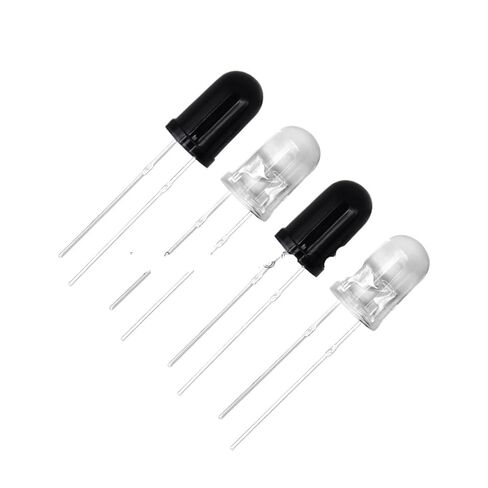 10 قطعة 3 مللي متر 5 مللي متر 850nm LED باعث الأشعة تحت الحمراء وصمام استقبال الأشعة تحت الحمراء (10 قطعة جهاز استقبال 5 مللي متر) in Saudi Arabia
