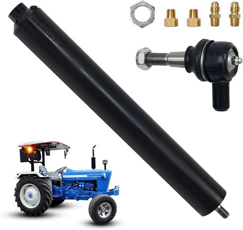 E2NN3A540BA أسطوانة التوجيه الكهربائية 1/2 بوصة، 7/16 بوصة خيط متوافق مع Ford & New Holland Tractor 2000 2600 3000 3600 4000 4600 سلسلة استبدال D4NN3A540A E4NN3A540AA E2NN3A540BA E2NN3D547AA in Kuwait