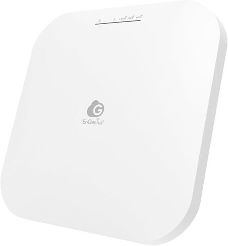 EnGenius ECW520 Wi-Fi 7 Tri-Band Indoor Access Point – 10.8 Gbps Speeds, 2x2x2 MU-MIMO, 2.5GbE PoE+, 2.4/5/6GHz, 320MHz Channels, 1,200 Sq Ft Coverage, Cloud Managed, AC Adapter NOT Included in Saudi Arabia
