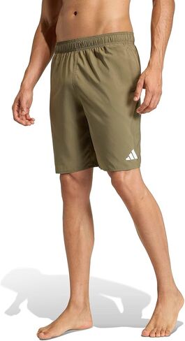 Adidas Mens Solid 3-Bars 8-inch Swim Shorts in Saudi Arabia