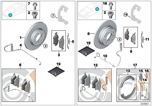 BMW 34-10-6-864-424 Torx Screw (with Washer:889520), 1 Pack in Saudi Arabia