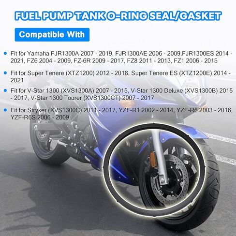 19B-24486-01-00 خزان مضخة الوقود O-حلقة الختم/طوقا صالح لياماها YZF R6 R1 FZ6 FZ6R FZ8 FZ1 in Kuwait