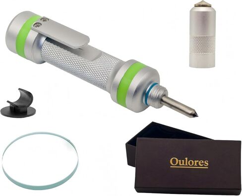 2-in-1 Car Window Breaker Seatbelt Cutter, Spring Loaded Emergency Escape Tool, Underwater Glass Breaker Hammer with Upgraded Tungsten Tip, Glow-in-The-Dark, Metal for Car Safety (Gold) in Saudi Arabia