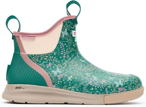 Xtratuf Women's 6 Inch Sport Ankle Deck Boot, Green, 8 in Saudi Arabia