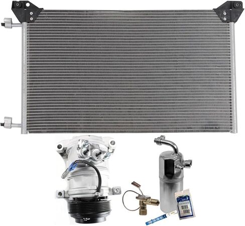 Replacement A/C Compressor Kit fits Chevrolet Silverado 2500 HD 2008-2010 6.6L V8 DIESEL (Compressor Type 10S17F) in Saudi Arabia